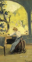 Veranda im Frühling